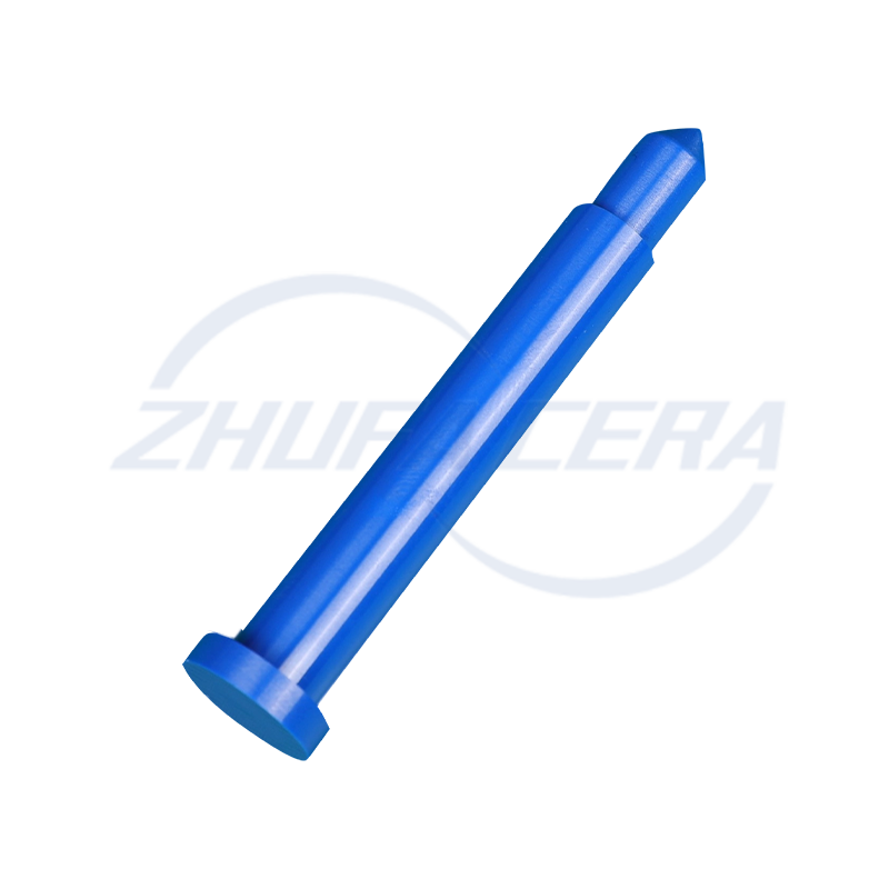 Perno in ceramica con zirconi blu