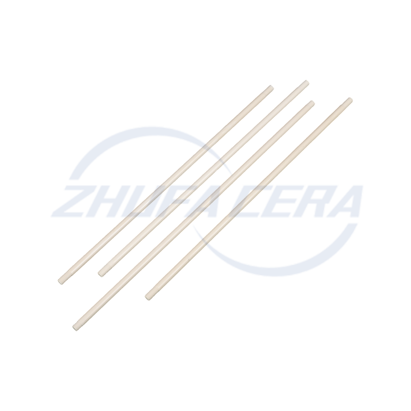 Asta in ceramica di allumina filettata