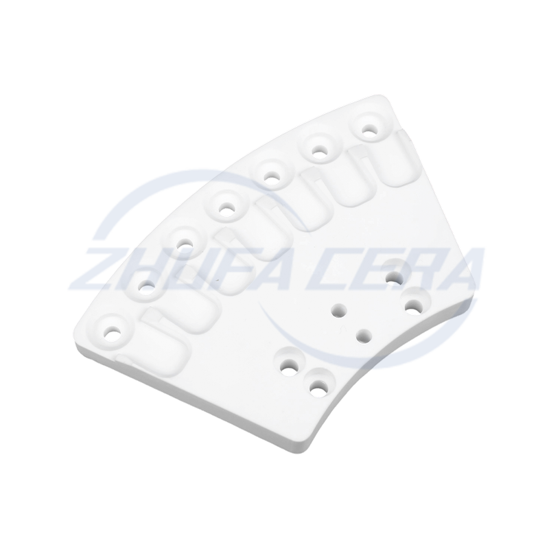 Parti in ceramica a forma di ventaglio in allumina