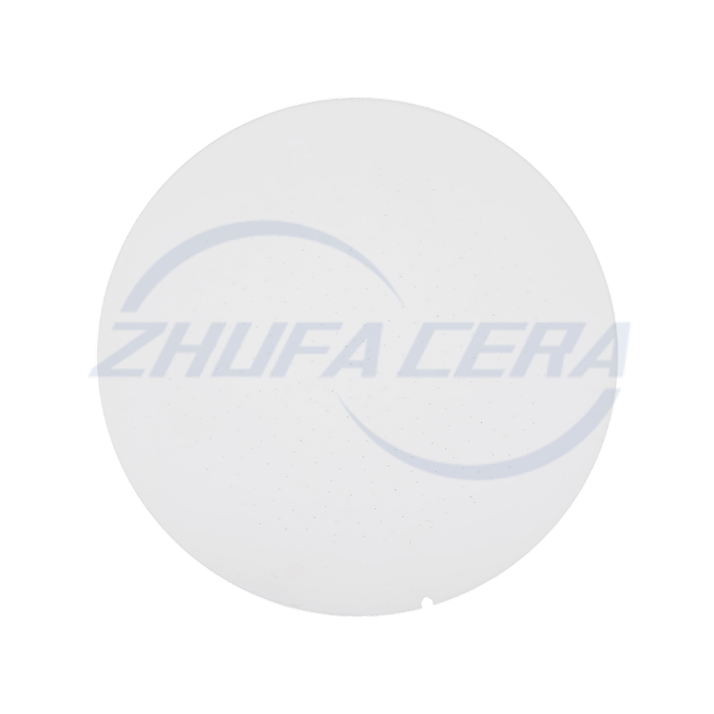 Disco ceramico in allumina con foro piccolo